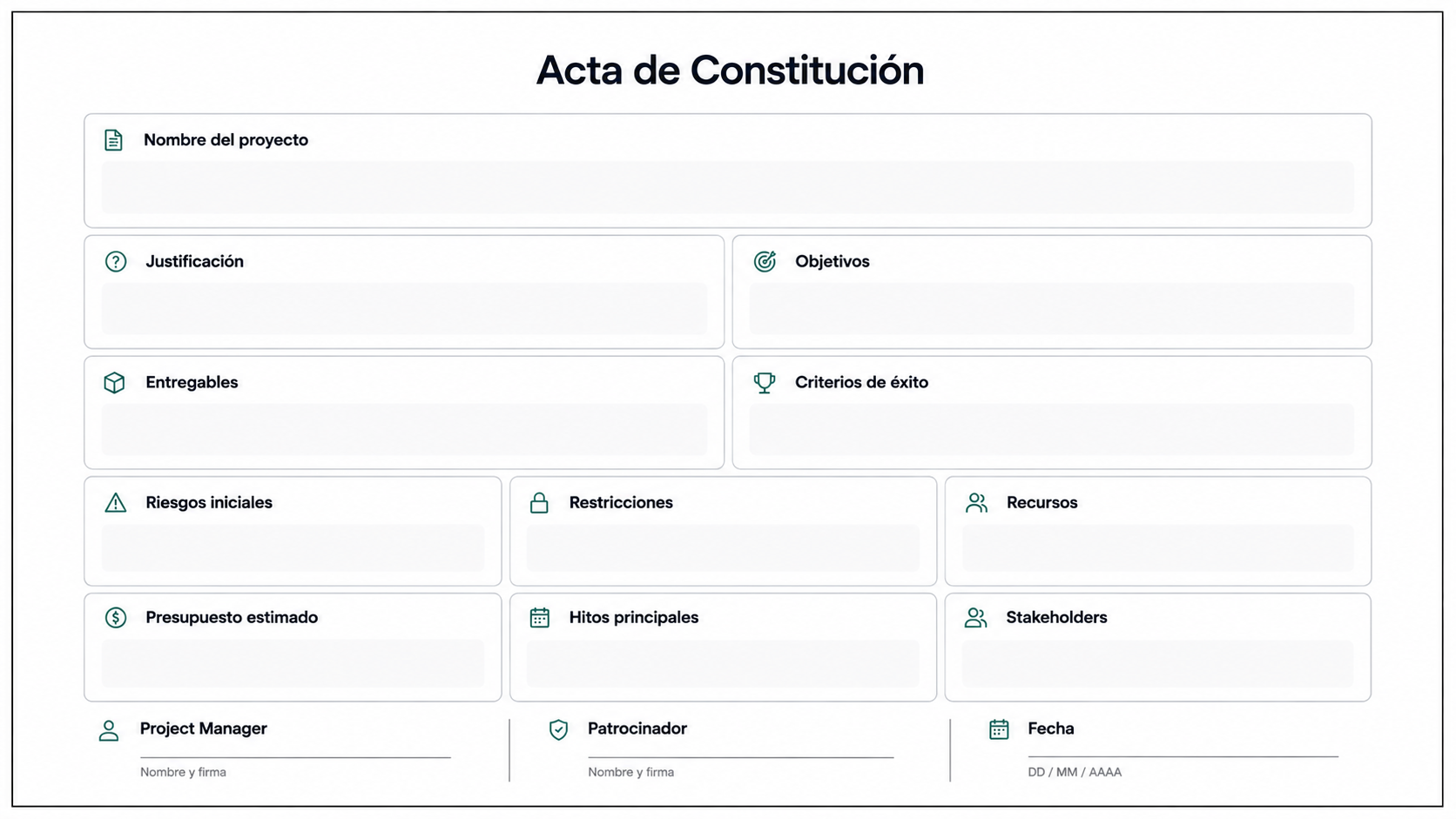 Acta de constitución