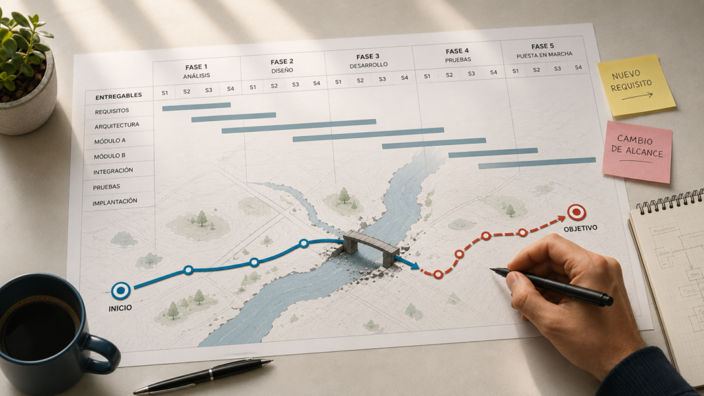 Qué hacer cuando un proyecto se desvía del plan